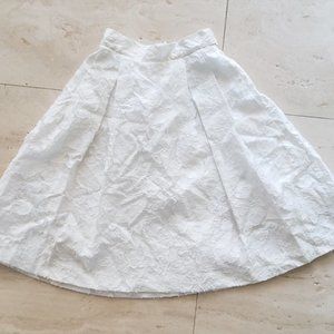 H&M A-line floral appliqué skirt